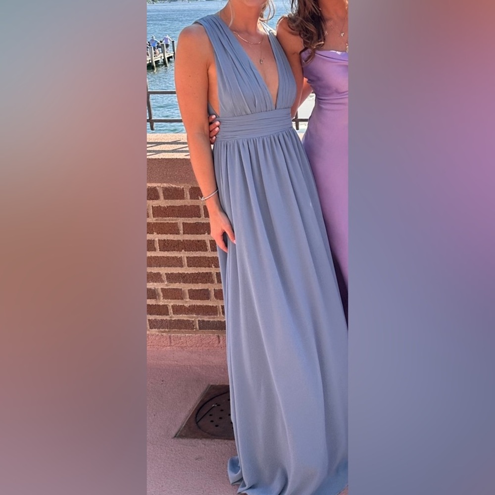 Lulu's Light Blue Maxi Dress